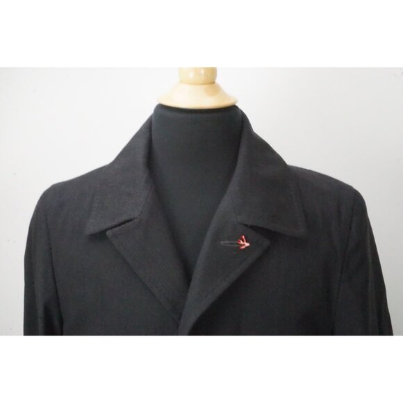 Isaia Gray Light Rain Trench Overcoat 100% Wool Mens Jacket 38 US 48EU BRAND NEW - Picture 2 of 7